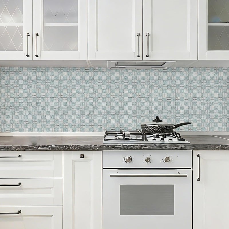 Lovdeco Mirror Peel and Stick Square Mosaic Tile for Kitchen Backsplash, 12" x 10", 6 Pieces, 5 SQ.FT. - Image 5